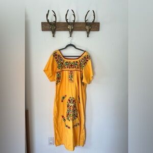 Vintage marigold yellow caftan!